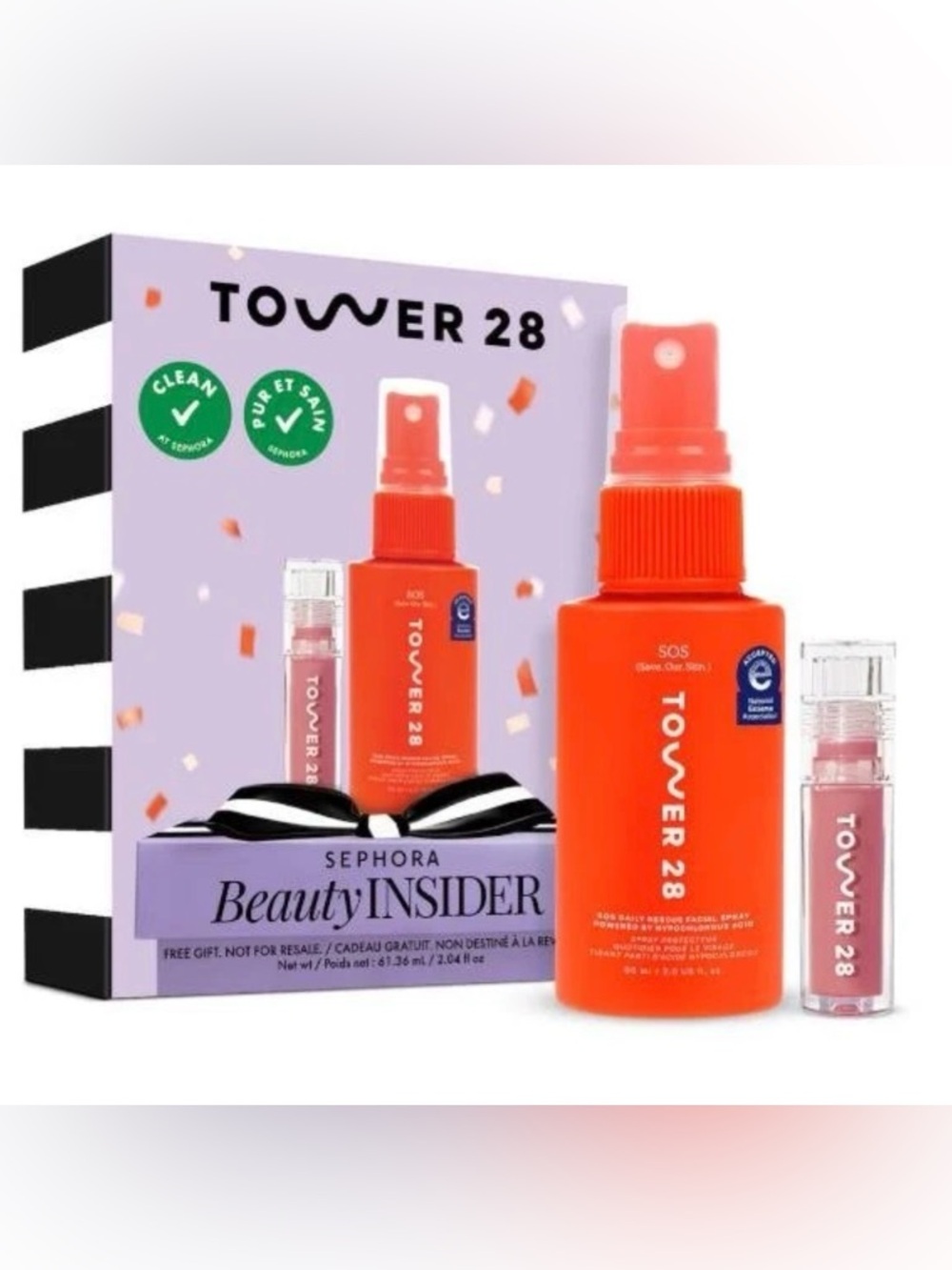 Tower 28 Sephora Beauty Insider Bday 2026 SOS Daily Rescue & Lip Jelly Pistachio